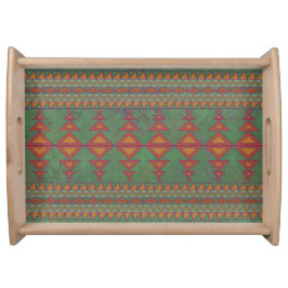 Sydväst Artemisia Grön Geometrisk Design Servering Frukostbricka