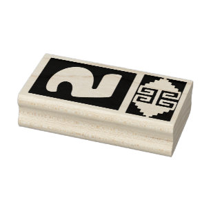 Sydväst Aztec Nummer 5 Designstämpel Stämpel