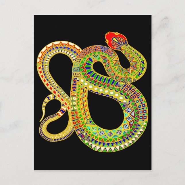 Sydväst Desert Rattler Vykort (Framsida)