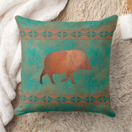 Sydväst Javelina Daddy Koppar Teal Mönster 51cm Kudde