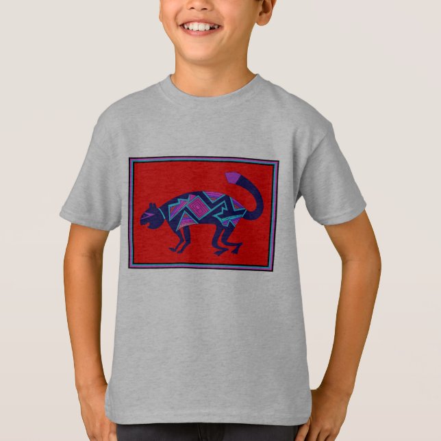 Sydväst Mimbres Katt Tee Shirt (Framsida)