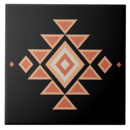 Sydväst Native Black och Desert Orange Kakelplatta