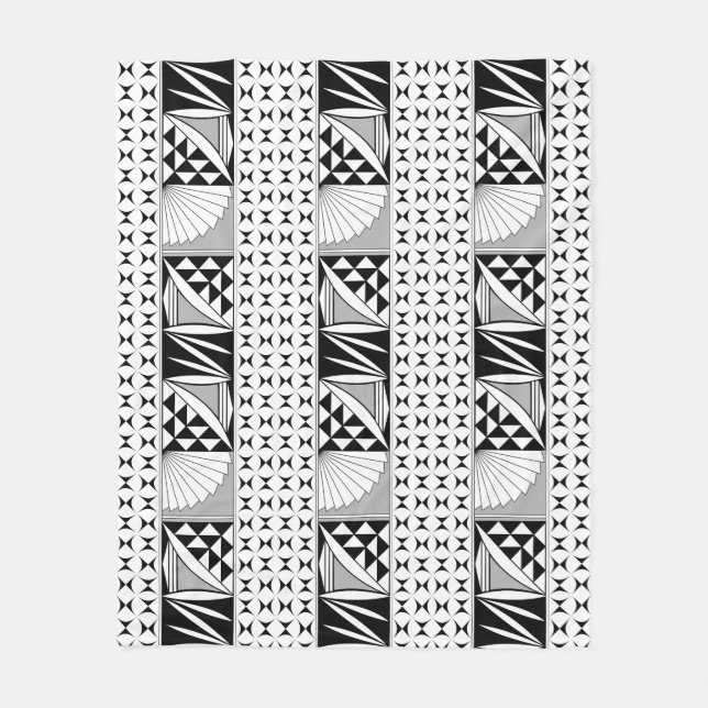 Sydväst Native Sunrise i Grått Fleecefilt (Framsidan)