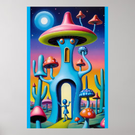 Sydväst om Mushroom Town Shroombillies Poster