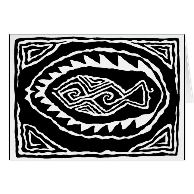 Sydväst Pescado Hälsningskort (Framsidan Horizontal)