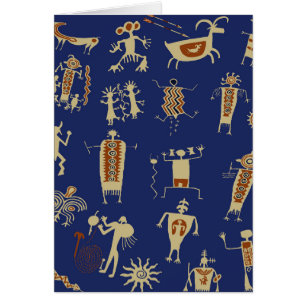 Sydväst Rock Art Shaman Hälsningskort