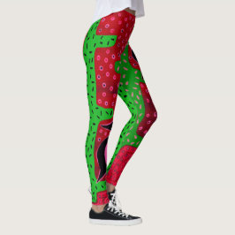 Sydväst Saguaro Kaktus Fåglar Aerobiska Leggings