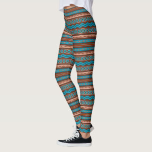 Sydväst stil geometrisk Cameron Gorge Design Leggings