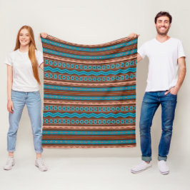Sydväst stil geometrisk Cameron Gorge Design Med Fleecefilt