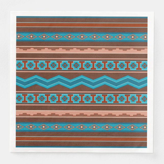 Sydväst stil geometrisk Cameron Gorge design Pappersservett (Framsida)