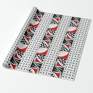 Sydväst Sunrise in Red Gift Wrap Presentpapper