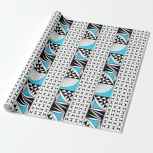 Sydväst Sunrise in Turquise Gift Wrap Presentpapper