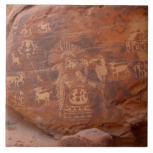 Sydvästamerikansk urfolks petroglyf