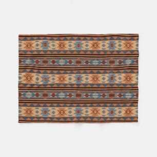 SydvästdesignAdobe Grått Brown Tribal Mönster Fleecefilt
