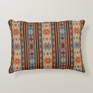 SydvästdesignAdobe Grått Brown Tribal Mönster Prydnadskudde