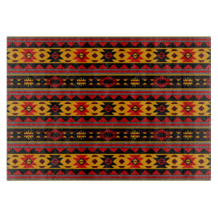 Sydvästdesignrött svart Guld-stammen Mönster
