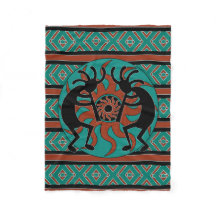 Sydvästdesignturkos Tribal Sol Kokopelli