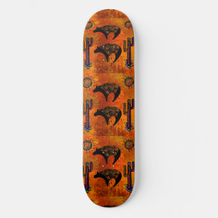Sydvästlig björnkonst mini skateboard bräda 18,5 cm