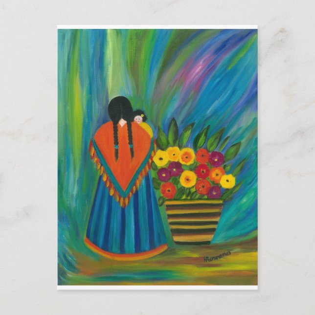 Sydvästlig design #1 vykort (Framsida)