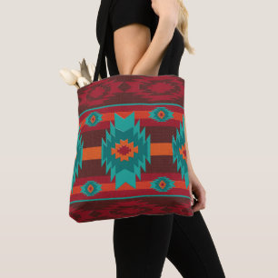 Sydvästlig geometrisk aztec mönster tygkasse