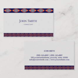 sydvästlig geometrisk design visitkort