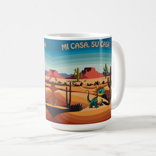 Sydvästlig hornödla, Mi Casa, Su Casa Kaffemugg (Framsida höger)