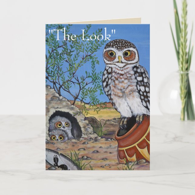 Sydvästlig humor för mors dag - Ugglunge Kort (Framsida)