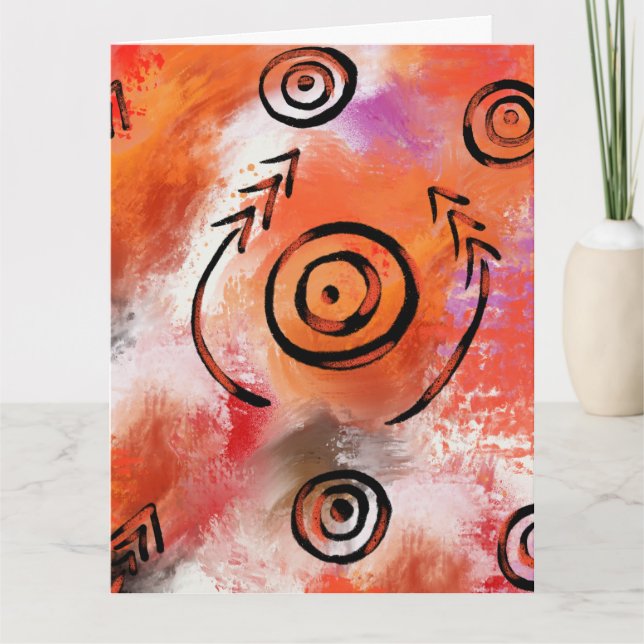 Sydvästlig konst kort (Framsida)