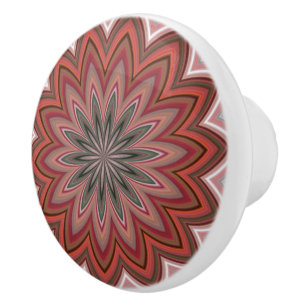 Sydvästlig ökenblomma Mandala Röd Knopp