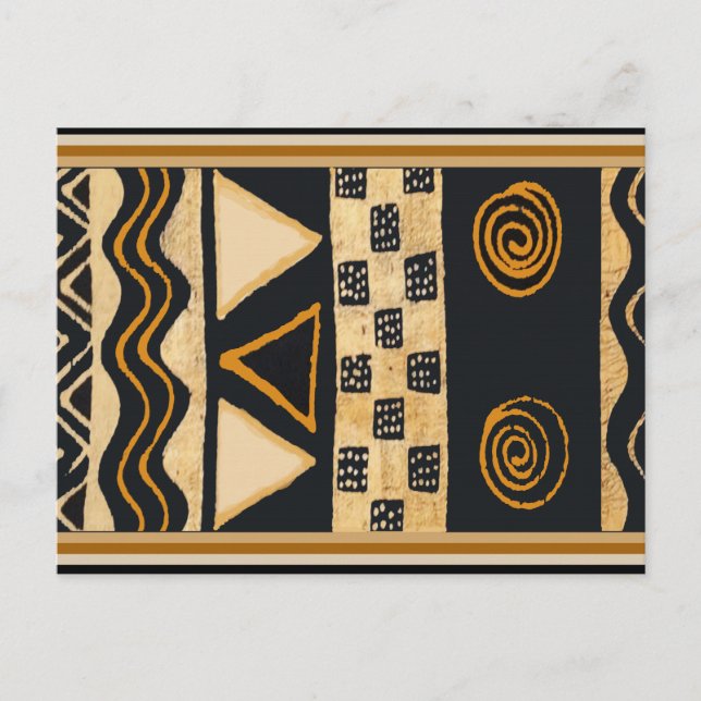 Sydvästlig tribal design av indianer vykort (Framsida)