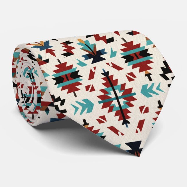 Sydvästlig tribal mönster slips (Rullad)