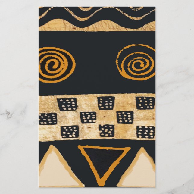 Sydvästlig tribal Native American design Brevpapper (Framsida)