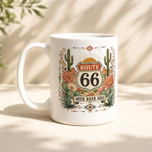 Sydvästliga ökenrutt 66 souvenir kaffemugg (Skapare uppladdad)