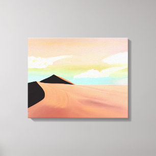 Sydvästliga öknen med Dunes Minimalist Art Canvastryck