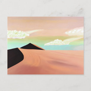 Sydvästliga öknen med Dunes Minimalist Art Vykort