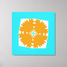 Sydvästliga stämningar Flerfärgat mönster Canvastryck