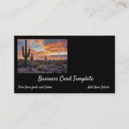 Sydvästra Arizona Desert Sunrise Visitkort
