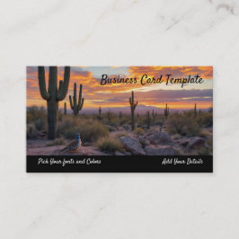 Sydvästra Arizona Desert Sunrise Visitkort