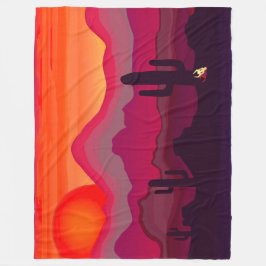 Sydvästra Arizona Desert Sunset Fleecefilt