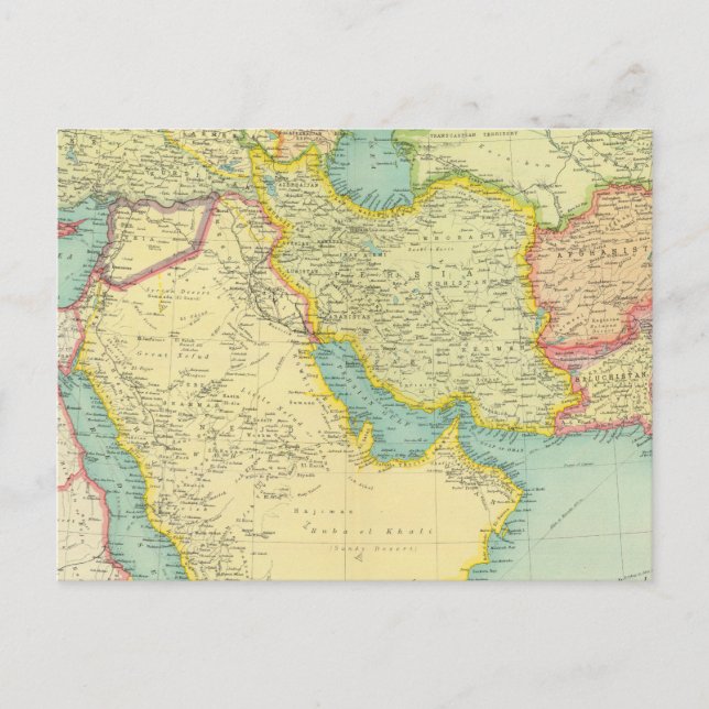 Sydvästra Asien Vykort (Framsida)