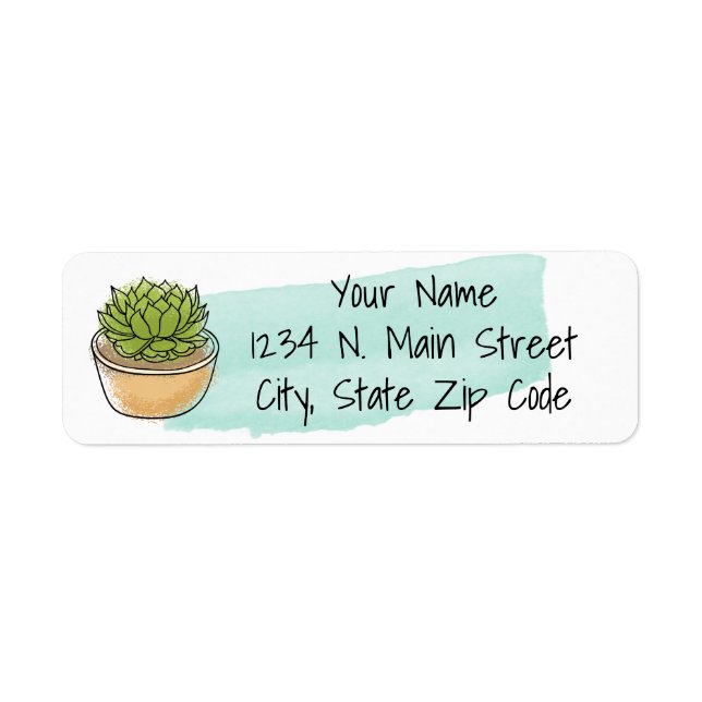 Sydvästra Blommigten - Flair Returadress Etikett (Framsidan)