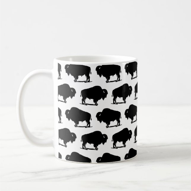 Sydvästra Buffalo Mönster Matta Kaffemugg (Vänster)