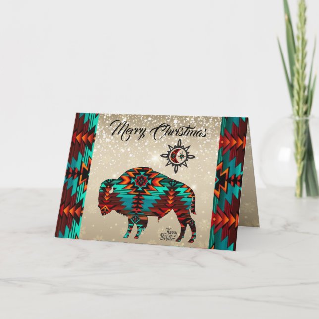 Sydvästra Buffel Julkort Helgkort (Framsida)