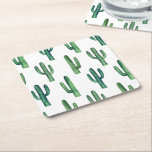 Sydvästra Cactus | Desert Fiesta Party Decor Underlägg Papper Kvadrat<br><div class="desc">Lägg till en gnutta ökencharm till bord med dessa pappra underlägg. De har en lekfull vattenfärgsaktus mönster, de för en snyggt sydväst och boho vibe till vilken firande som helst. Perfekt för bröllop, babyduschar, möhippor, fiestas, födelsedagar eller avslappnad-sammankomster, dessa engångsbruk är både praktiska och dekorativa. Ett sätt att skydda yta...</div>
