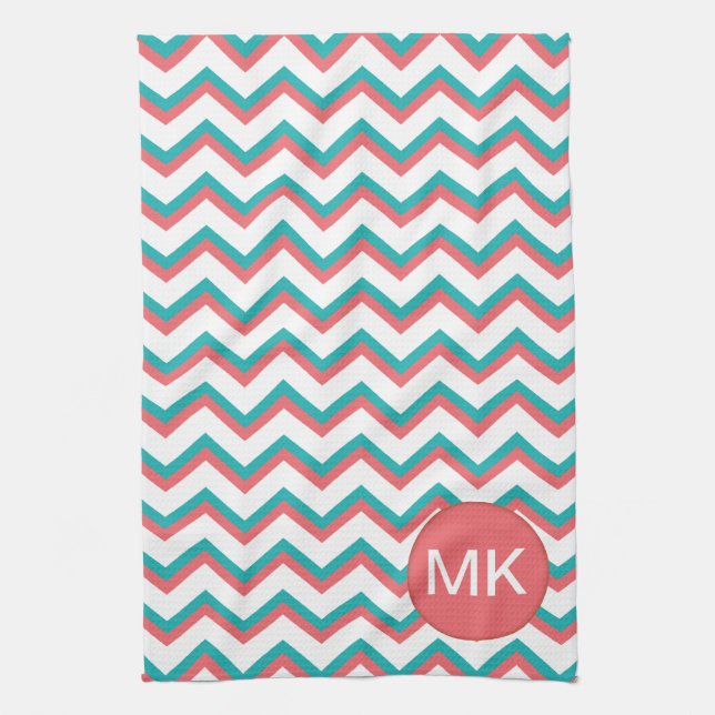 Sydvästra Chevron Mönster Kökshandduk (Vertikal)