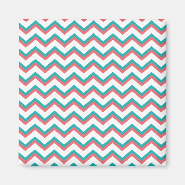 Sydvästra Chevron Mönster Magnet (Framsidan)