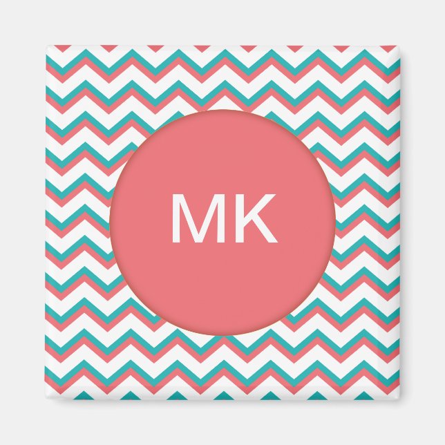 Sydvästra Chevron Mönster Magnet (Framsidan)