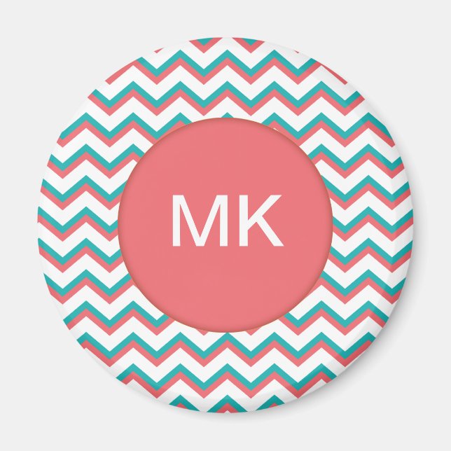 Sydvästra Chevron Mönster Magnet (Framsidan)