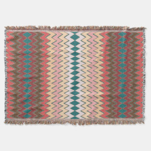 Sydvästra Chevron Zigzag Throw Blanket Mysfilt