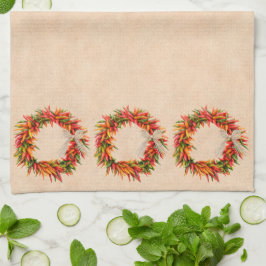 Sydvästra Chile Ristra Wandeon Adobe Wall Kökshandduk